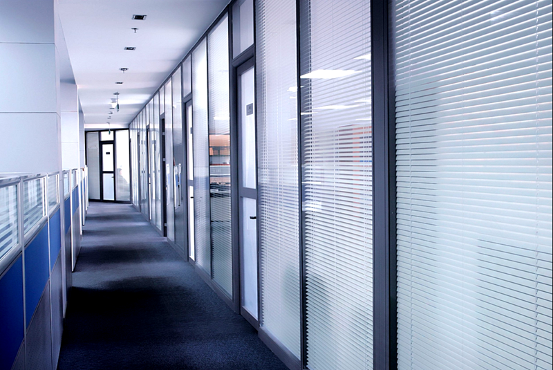 全铝双玻百叶隔断